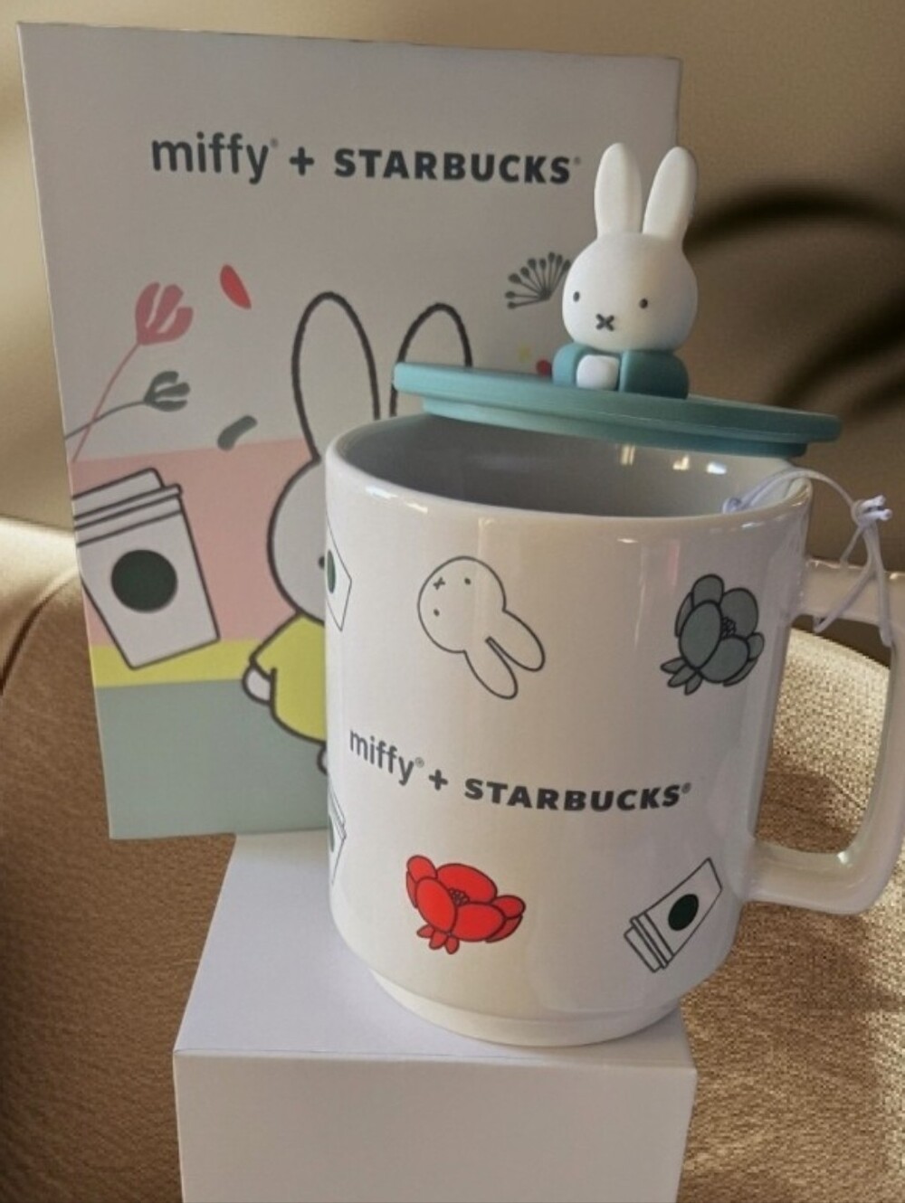 Starbucks x Miffy Limited Edition Ceramic Figure Mug 14oz NIB